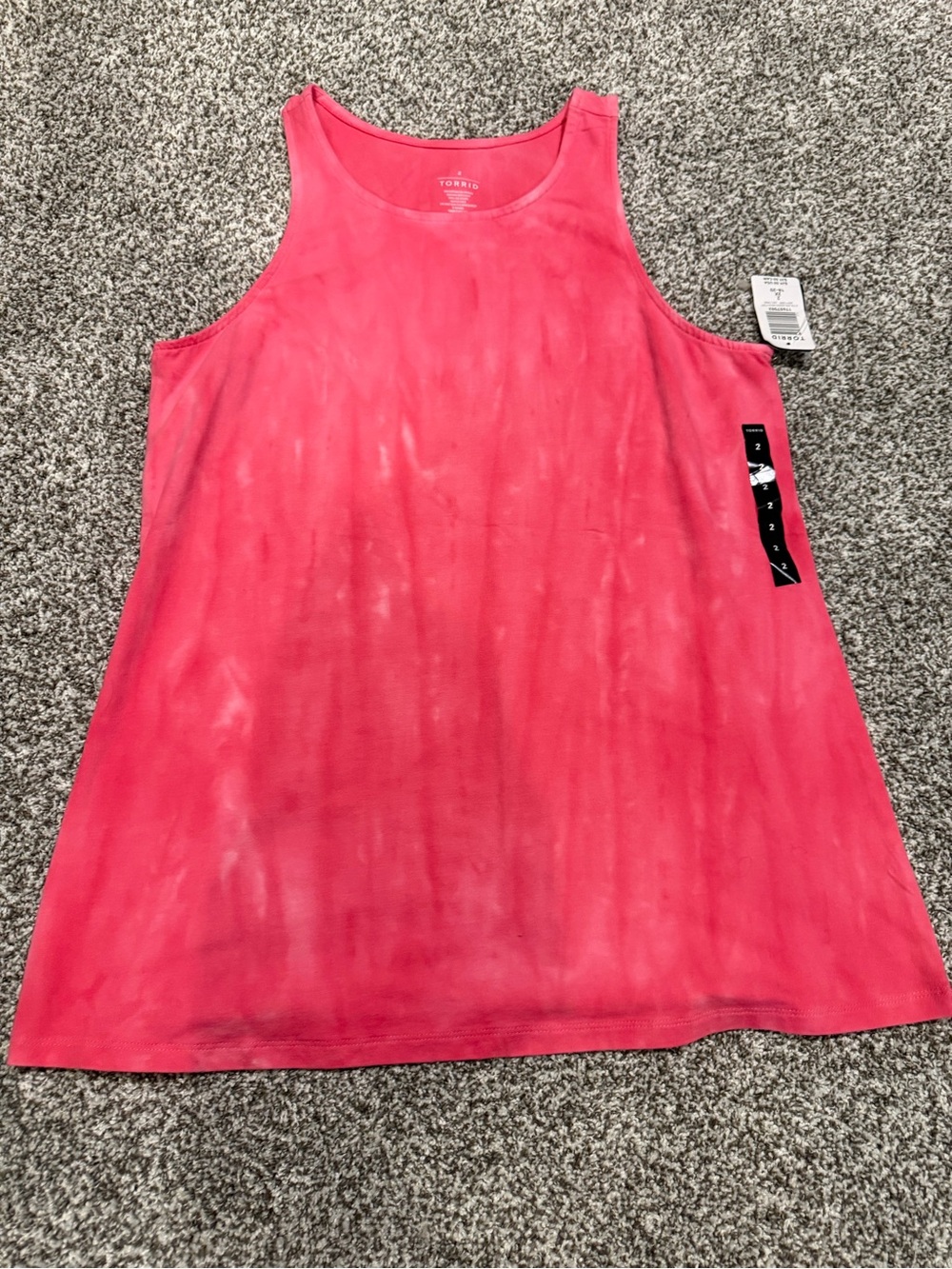 Torrid Pink Tank Top - tie dye